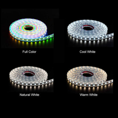 RGBW Rgb+Warm White SK6812 (Similar WS2812B) Individually Addressable 16.4Ft 60Leds/Pixels/M Flexible 4 Colors in 1 LED Dream Color LED Strip IP30 Non-Waterproof DC5V Black PCB