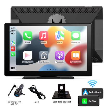 Universal Portable Carplay for Car Screen, Wireless Carplay Screen Wireless Car Stereo with Carplay Android Auto, Car Touchscree