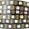 RGBW Rgb+Warm White SK6812 (Similar WS2812B) Individually Addressable 16.4Ft 60Leds/Pixels/M Flexible 4 Colors in 1 LED Dream Color LED Strip IP30 Non-Waterproof DC5V Black PCB